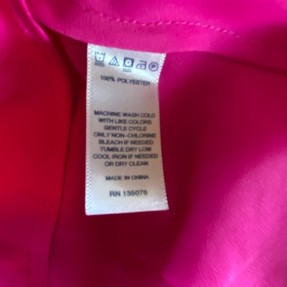 C. Wonder Bright Pink/Fuchsia Silk Dress with Slip - Picture 12 of 16